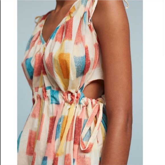 SOLD Anthropologie Lilac Painters Sides Dress - Picture 3 of 8